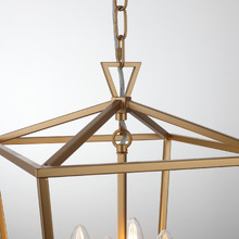 Panama Steel 4 Light Pendant
